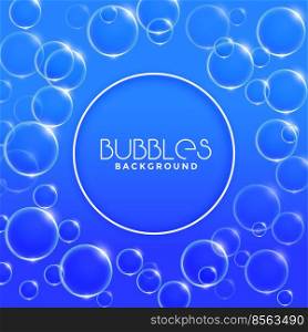 blue water or soap bubbles background design