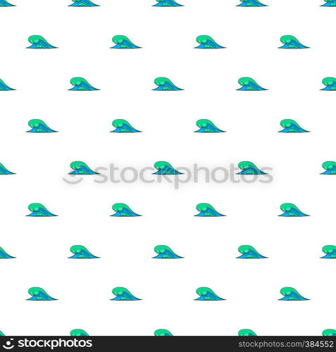 Blue water wave pattern. Cartoon illustration of blue water wave vector pattern for web. Blue water wave pattern, cartoon style