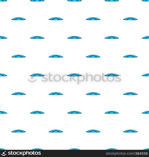 Blue water wave pattern. Cartoon illustration of blue water wave vector pattern for web. Blue water wave pattern, cartoon style