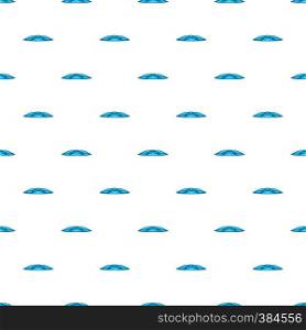 Blue water wave pattern. Cartoon illustration of blue water wave vector pattern for web. Blue water wave pattern, cartoon style