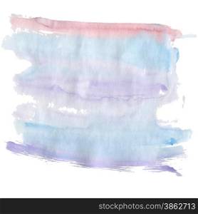 Blue watercolor background design with rough edges. Illustration made in vector.. Blue watercolor