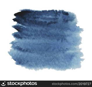 Blue watercolor on white background vector illustration