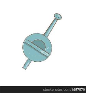 blue watering can isolated on white. Top view Hand-Drawn gardening tools, spring hobby, Healthy lifestyle, Farm bio products Vector illustration. blue watering can isolated on white. Top view Hand-Drawn gardening tools, spring hobby,