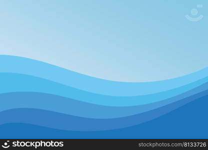 Blue wave Baground Wallpaper pattern vector