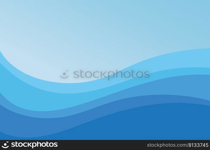 Blue wave Baground Wallpaper pattern vector