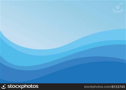 Blue wave Baground Wallpaper pattern vector