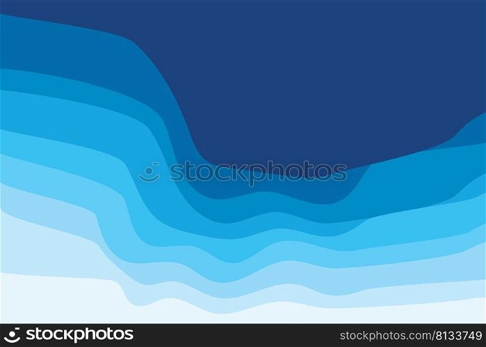 Blue wave Baground Wallpaper pattern vector