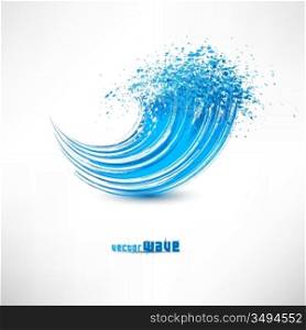 Blue wave sign