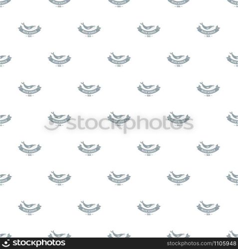 Blue whale pattern vector seamless repeat for any web design. Blue whale pattern vector seamless