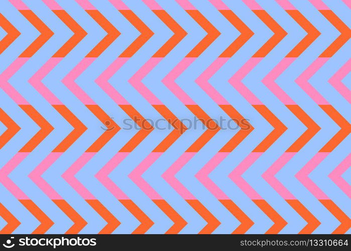 Blue zigzag background, creative pattern design vector