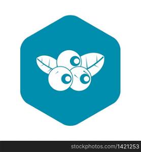 Blueberries icon. Simple illustration of blueberries vector icon for web. Blueberries icon, simple style