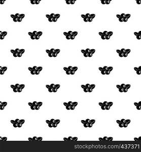 Blueberries pattern seamless in simple style vector illustration. Blueberries pattern vector