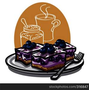 Blueberry cakes