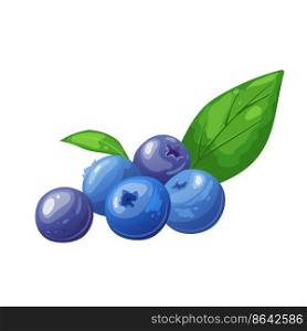 blueberry dessert cartoon. sweet berry, fruit fresh, food healthy, blue delicious, organic ripe, vegetarian blueberry dessert vector illustration. blueberry dessert cartoon vector illustration