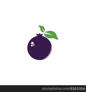 blueberry icon vector illustration template design