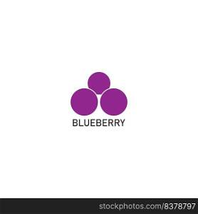 blueberry logo.vector illustration  template design.
