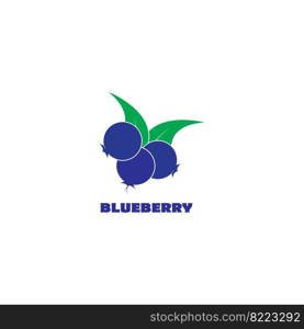 Blueberry logo vector template icon illustration design