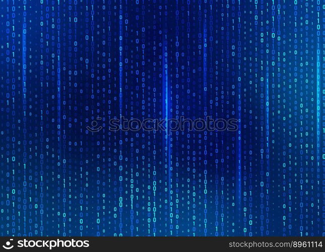 Bluebinary vector image