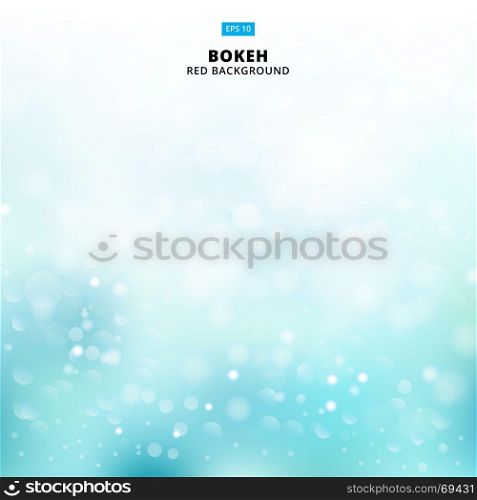 Bluelight background abstract design vector illustration blur circle bokeh, snow, Vector illustration