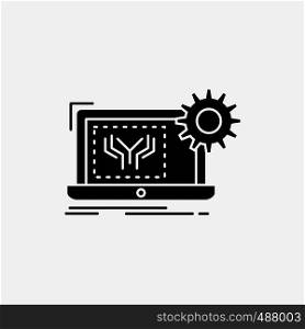 Blueprint, circuit, electronics, engineering, hardware Glyph Icon. Vector isolated illustration. Vector EPS10 Abstract Template background