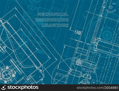 Blueprint. Corporate style drawings. Mechanical engineering drawing Technical. Blueprint. Corporate style. Mechanical instrument making. Technical