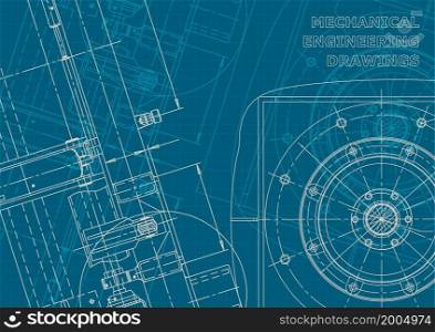 Blueprint. Vector drawing. Mechanical instrument making Corporate style. Blueprint. Corporate style. Mechanical instrument making. Technical