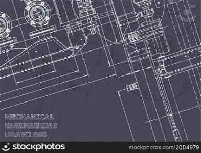 Blueprint. Vector engineering illustration. Computer aided design system. Blueprint. Vector engineering illustration. Computer aided design systems