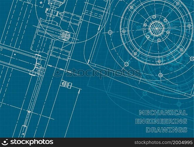 Blueprint. Vector engineering illustration Corporate style. Blueprint. Corporate style. Mechanical instrument making. Technical