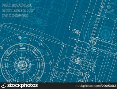 Blueprint. Vector engineering illustration. Cover Corporate style. Blueprint. Corporate style. Mechanical instrument making. Technical