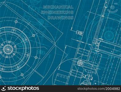 Blueprint. Vector engineering illustration. Cover, flyer, banner, background Corporate style Technical illustrations backgrounds Scheme. Blueprint. Corporate style. Mechanical instrument making. Technical