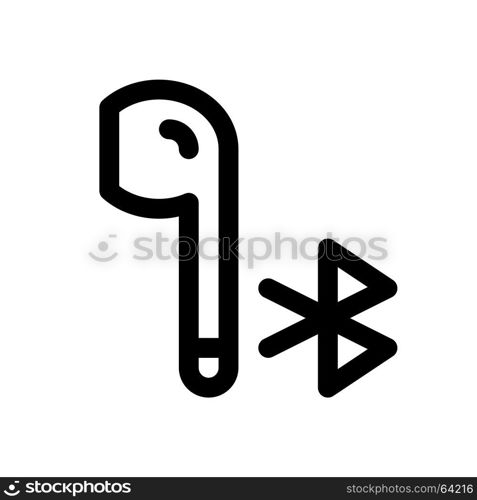 bluetooth airpods, Icon on isolated background