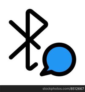 Bluetooth chat application for short messages.
