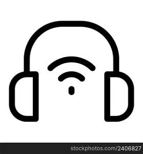 Bluetooth-enabled headphone for enjoying music.