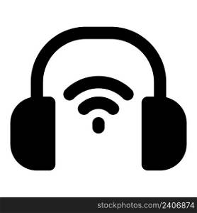 Bluetooth-enabled headphone for enjoying music.