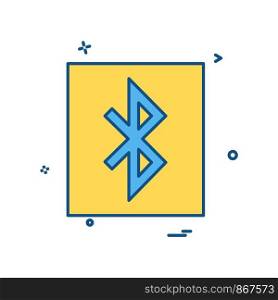 Bluetooth icon design vector