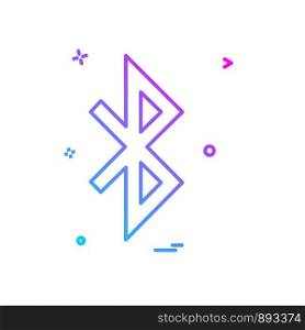 Bluetooth icon design vector
