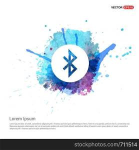 Bluetooth icon - Watercolor Background