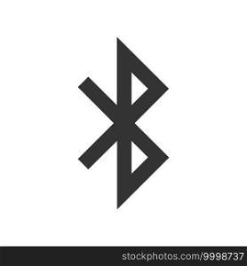 Bluetooth sign vector icon. Mobile network transfer symbol.. Bluetooth sign vector icon. Mobile network symbol. for your design