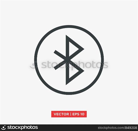 Bluetooth Symbol Icon Vector Illustration