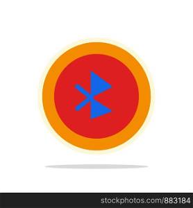 Bluetooth, Ui, User Interface Abstract Circle Background Flat color Icon