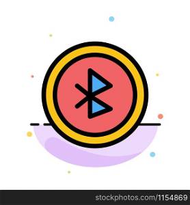 Bluetooth, Ui, User Interface Abstract Flat Color Icon Template