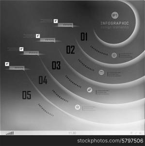 Blur business step transparent and shadows options banner. Vector illustration. can be used for , diagram, number options, step up options, web template, infographics. Blur, shadows background
