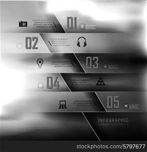 Blur business step transparent and shadows options banner. Vector illustration. can be used for , diagram, number options, step up options, web template, infographics. Blur, shadows background