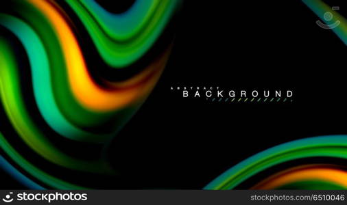 Blur color wave lines abstract background. Blur color wave lines abstract background. Vector illustration for app wallpaper, business presentation or web banner