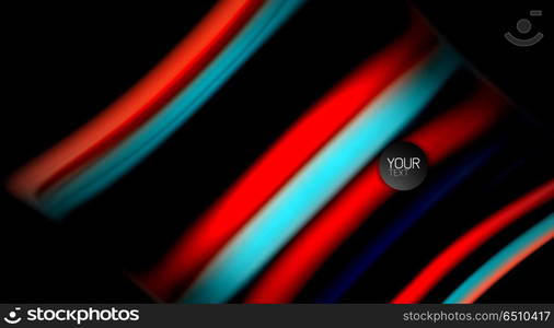 Blur color wave lines abstract background. Blur color wave lines abstract background. Vector illustration for app wallpaper, business presentation or web banner