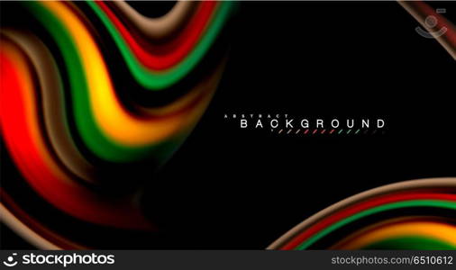 Blur color wave lines abstract background. Blur color wave lines abstract background. Vector illustration for app wallpaper, business presentation or web banner