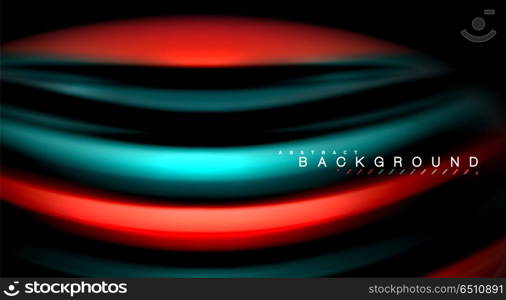 Blur color wave lines abstract background. Blur color wave lines abstract background. Vector illustration for app wallpaper, business presentation or web banner