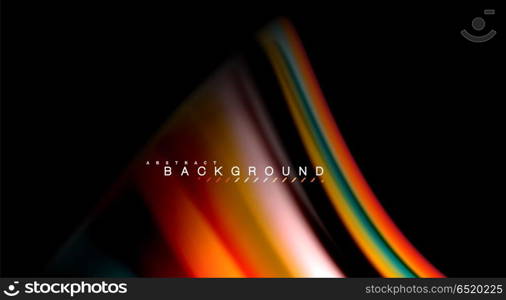 Blur color wave lines abstract background. Blur color wave lines abstract background. Vector illustration for app wallpaper, business presentation or web banner