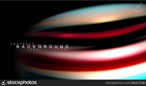 Blur color wave lines abstract background. Blur color wave lines abstract background. Vector illustration for app wallpaper, business presentation or web banner