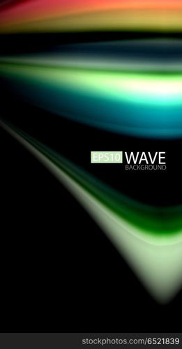 Blur color wave lines abstract background. Blur color wave lines abstract background. Vector illustration for app wallpaper, business presentation or web banner